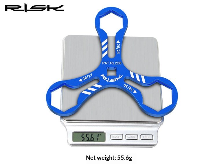 RISK RL228/RT223 Y-Shape Fork Cap Wrench 6-in-1 Suspension Top Cap Tool for MTB Fork Service