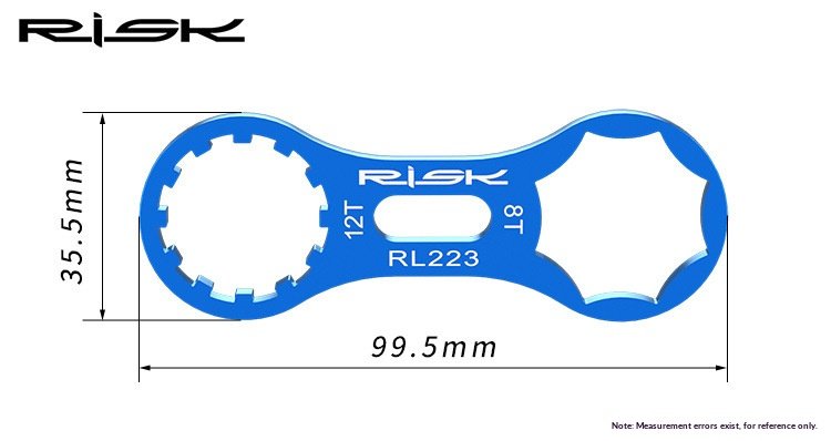 RISK RL228/RT223 Y-Shape Fork Cap Wrench 6-in-1 Suspension Top Cap Tool for MTB Fork Service