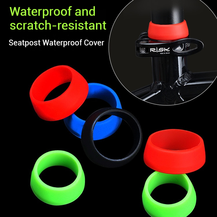 RISK Parts Mountain Road Bike Seatpost Dust Cover Waterproof Seat Tube Protective Silicone Waterproof Ring