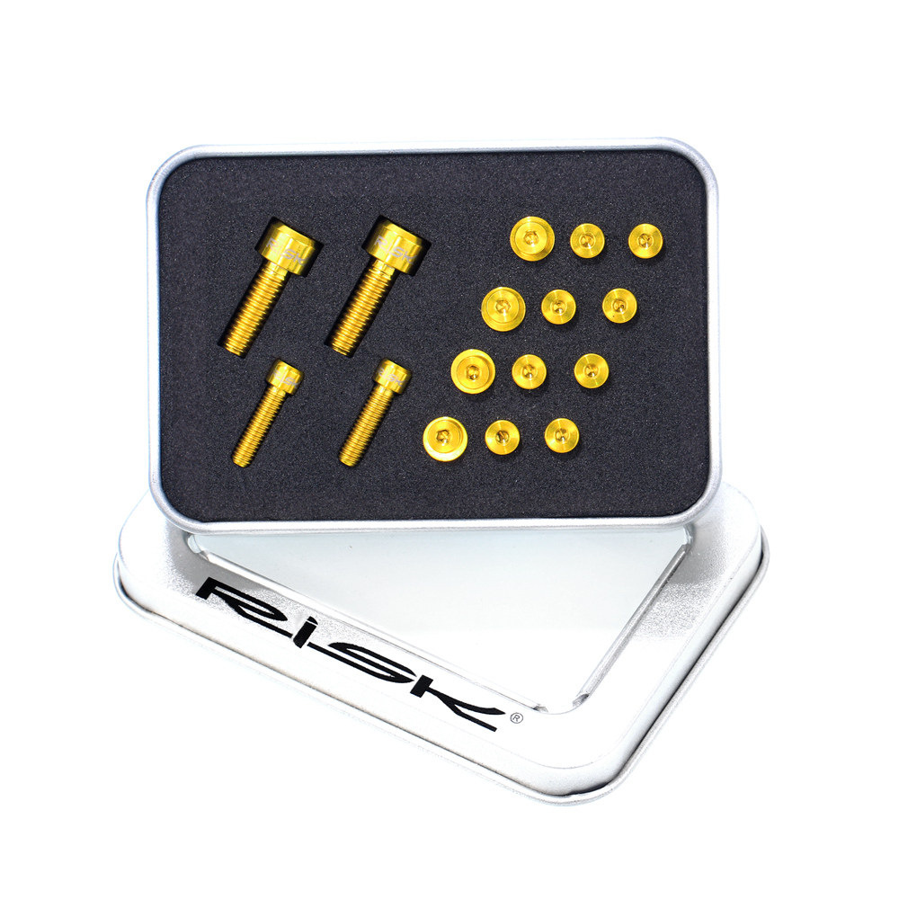 RISK Parts Mountain Bike XT Brake Lever M775 Oil Disc Brake Handle Cylinder Cover Titanium Alloy Screw Kit XT775