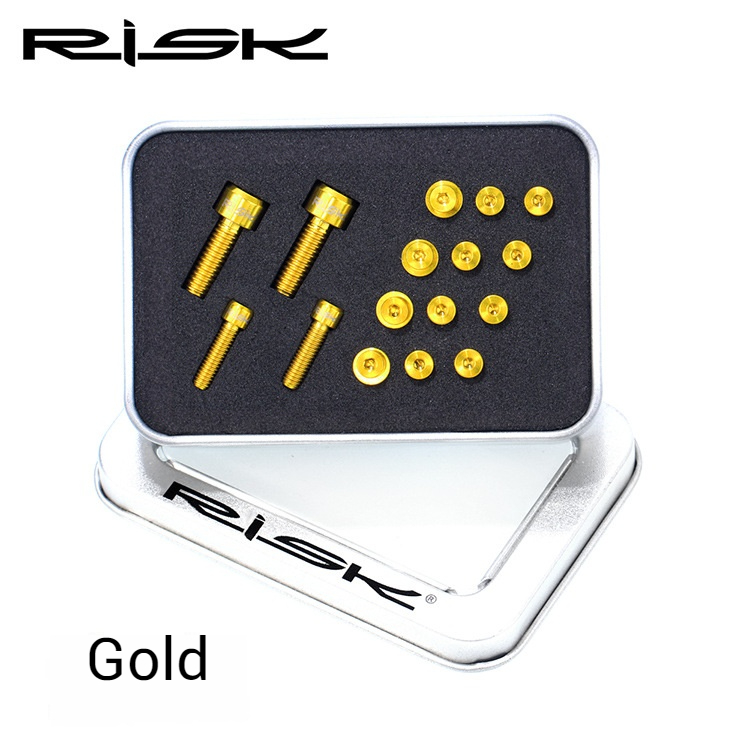 RISK Parts Mountain Bike XT Brake Lever M775 Oil Disc Brake Handle Cylinder Cover Titanium Alloy Screw Kit XT775