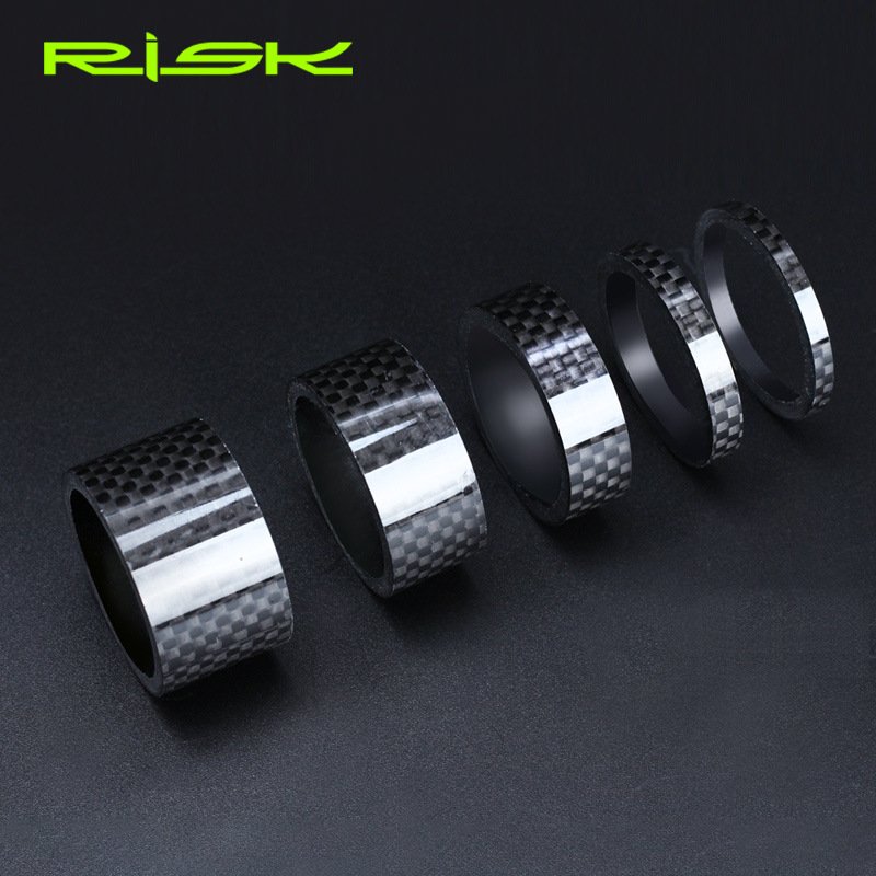 RISK Parts Road Bike 28.6mm/31.8mm Fork Headset Carbon Fiber Washer OD2 Spacer Ring RA120