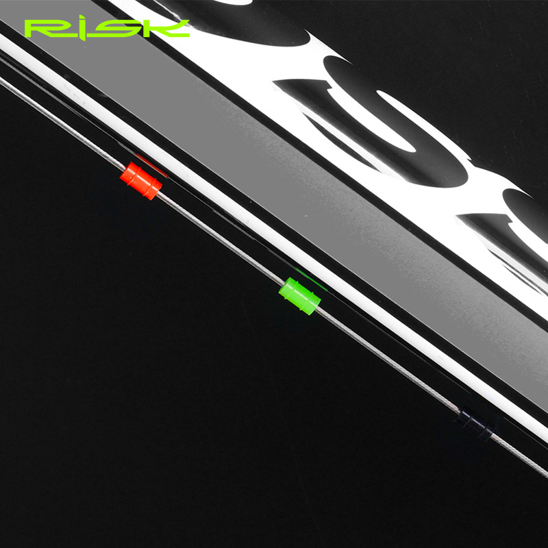 RISK Parts Bicycle O-Ring Silicone Inner Line Protection Sleeve for Shift and Brake Cables Mountain and Road Bike Frame Cable Core Rubber Ring RC125 RC126