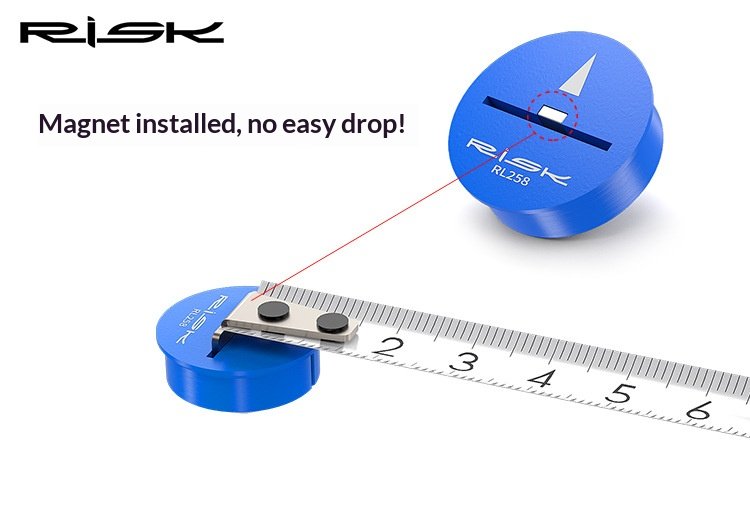 RISK RL257/RL258 Bike Saddle Height Measuring Tools – Seat Height Marker & Bottom Bracket Center Locator for Accurate Bicycle Fit