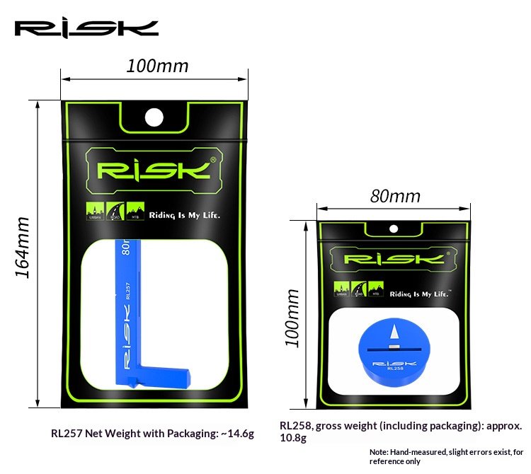RISK RL257/RL258 Bike Saddle Height Measuring Tools – Seat Height Marker & Bottom Bracket Center Locator for Accurate Bicycle Fit