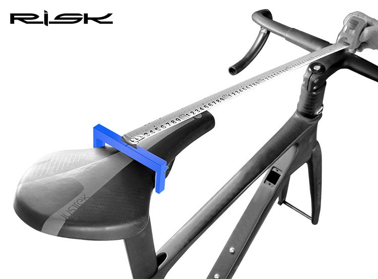 RISK RL257/RL258 Bike Saddle Height Measuring Tools – Seat Height Marker & Bottom Bracket Center Locator for Accurate Bicycle Fit