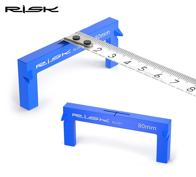 RISK RL257/RL258 Bike Saddle Height Measuring Tools – Seat Height Marker & Bottom Bracket Center Locator for Accurate Bicycle Fit