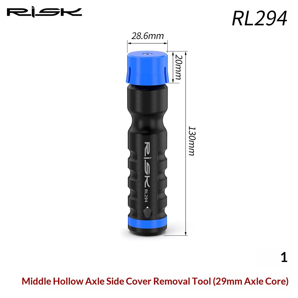 RISK RL293-RL298 Bike Bottom Bracket Dust Cap Removal & Installation Tool Set for 24mm/29mm Spindle BB52 DUB