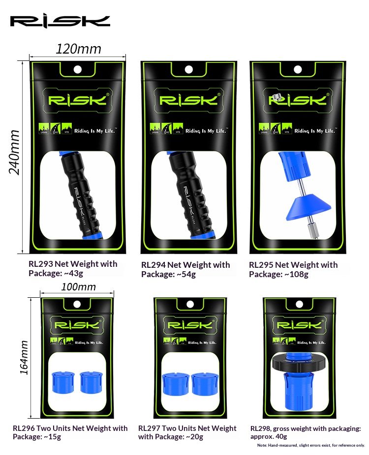 RISK RL293-RL298 Bike Bottom Bracket Dust Cap Removal & Installation Tool Set for 24mm/29mm Spindle BB52 DUB