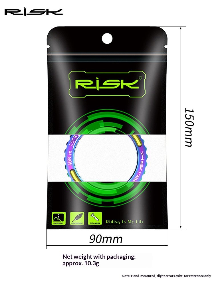 RISK RT139 Titanium Centerlock Disc Brake Rotor Lockring for Campagnolo CP WTO Wheelsets