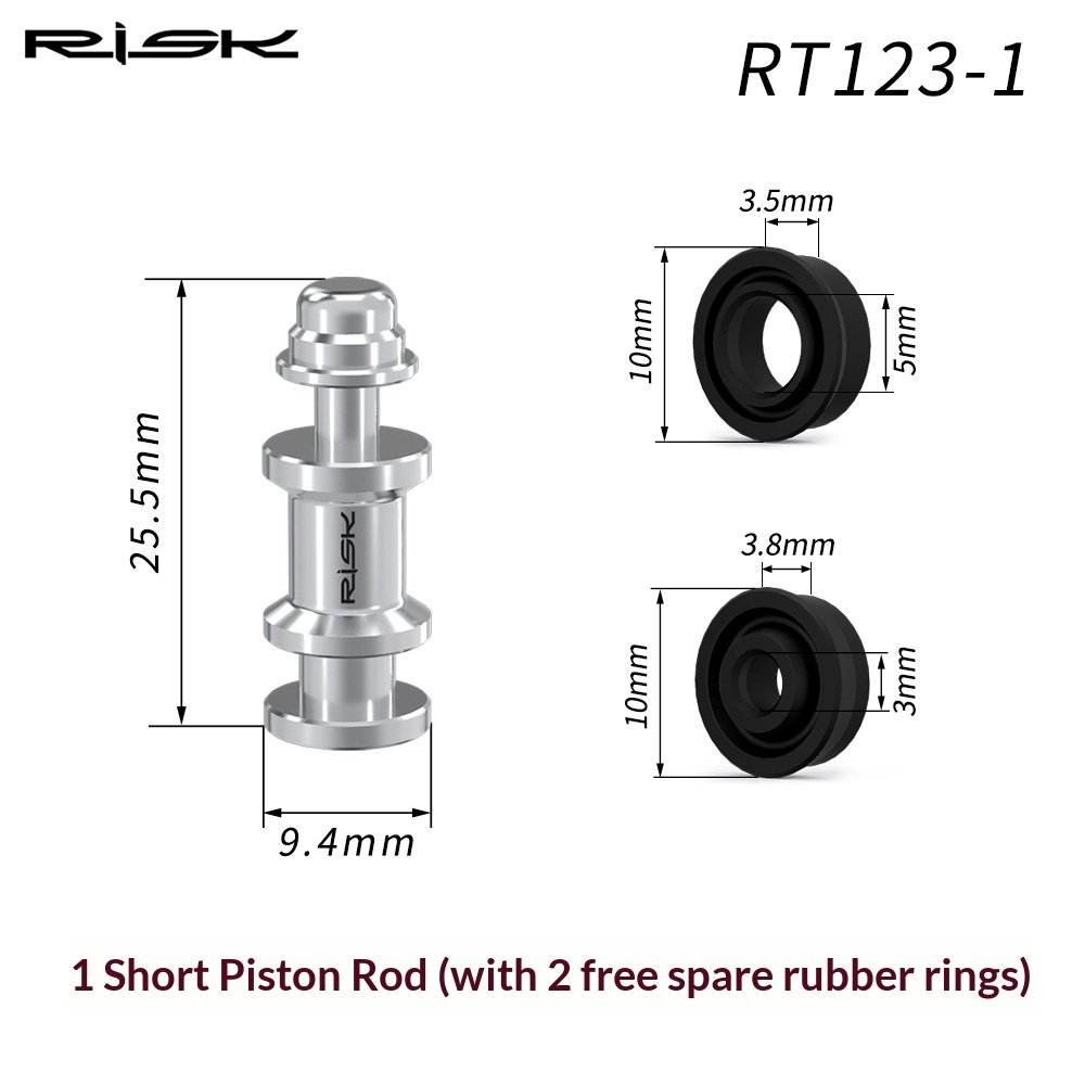 RISK RT123 Titanium Brake Lever Piston & Seal Kit for SRAM Guide R RSC Ultimate Level DB5 Hydraulic Disc Brakes