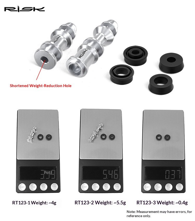 RISK RT123 Titanium Brake Lever Piston & Seal Kit for SRAM Guide R RSC Ultimate Level DB5 Hydraulic Disc Brakes