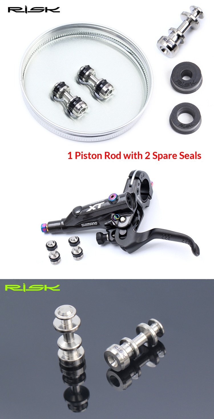 RISK RT126 Titanium Brake Lever Piston Repair Kit for Shimano XT M785 M8000 SLX M7000 Hydraulic Disc Brakes
