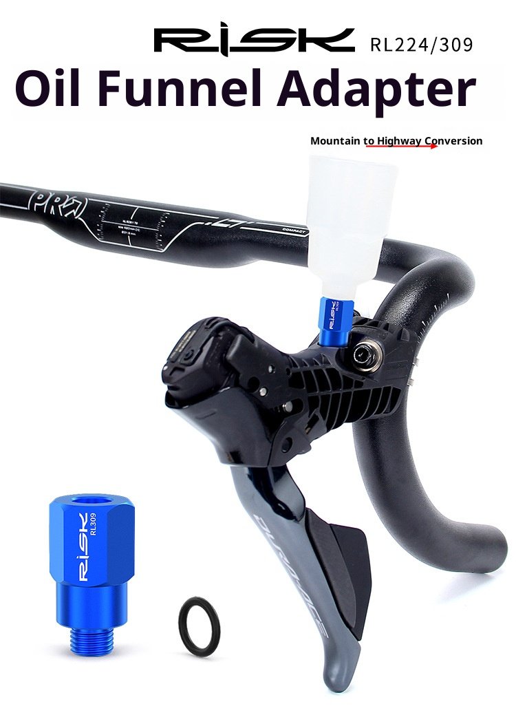 RISK RL309 Hydraulic Brake Bleed Funnel Adapter for Shimano Road STI Shifters R7020 R7120 R8020 R9120 R8170 R9270