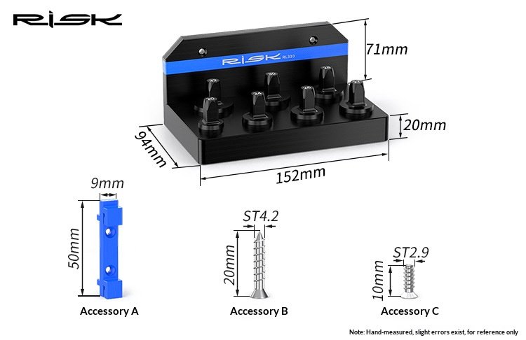 RISK Suspension Fork Top Cap Socket Tool for MTB Air Fork Hex Shoulder Caps 20-32mm