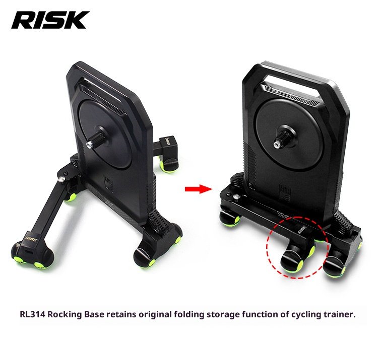 RISK Rocker Feet Base Kit for Indoor Bike Trainers – Shock-Absorbing Tennis Ball Pads for X2, X2 MAX, XX PRO Gen 1/Gen 2/Folding Models