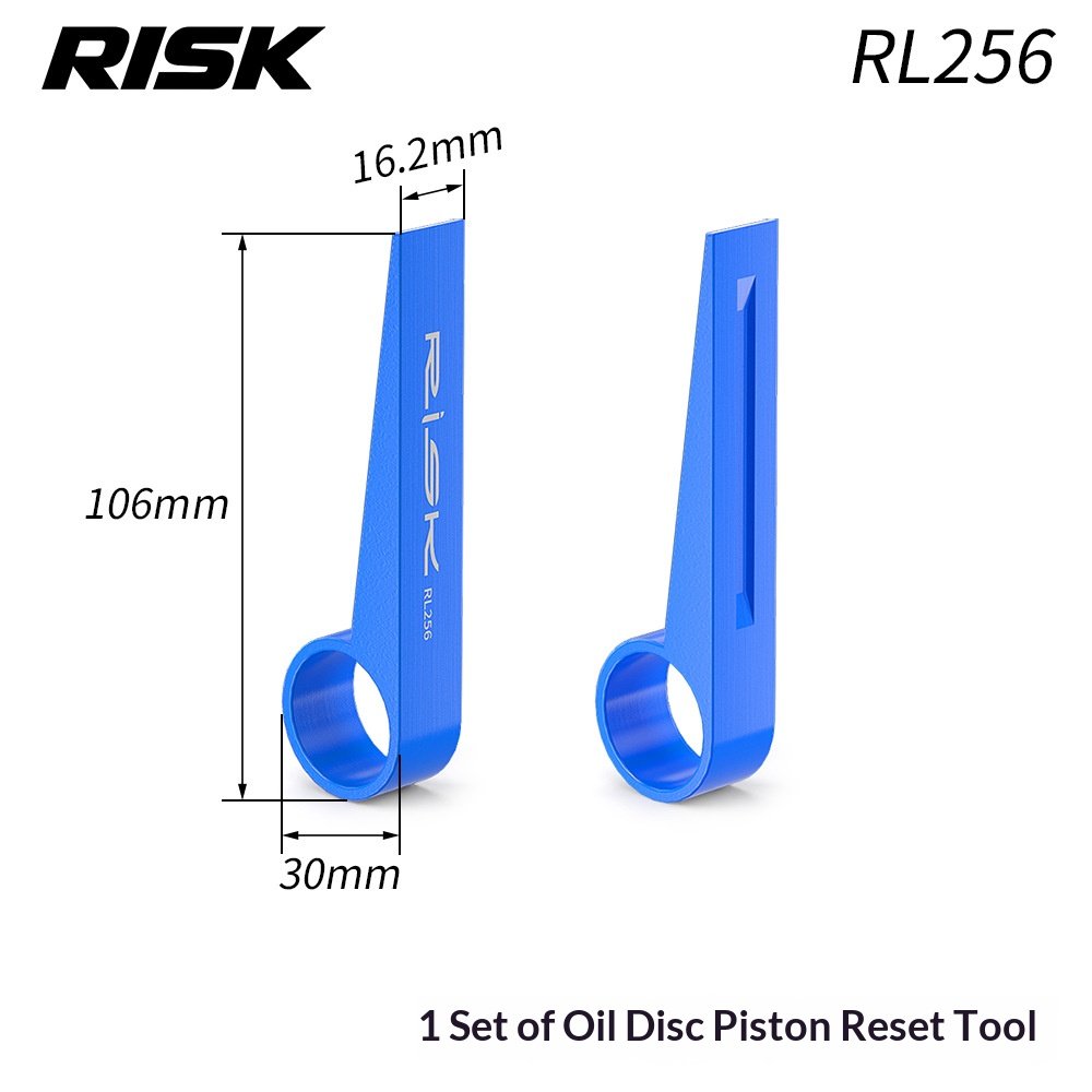 RISK RT146 Titanium Disc Brake Caliper Piston Repair Kit for Shimano R7170 R8170 R9270, Piston O-Rings, Reset Tool, Side Cover Tool and 3/8″ Ratchet Wrench
