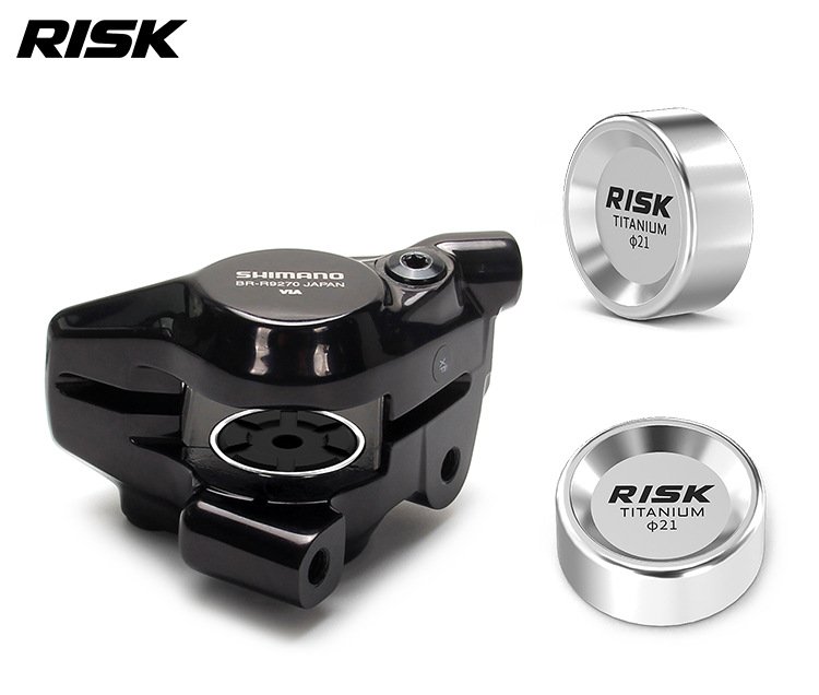 RISK RT146 Titanium Disc Brake Caliper Piston Repair Kit for Shimano R7170 R8170 R9270, Piston O-Rings, Reset Tool, Side Cover Tool and 3/8″ Ratchet Wrench