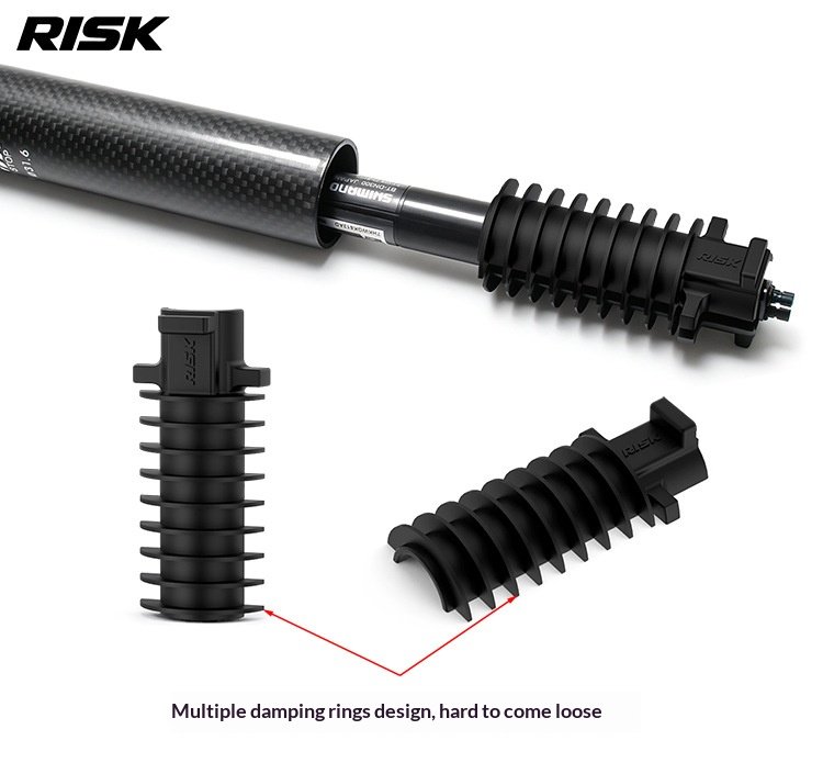 RISK RL343/RL344 Di2 Electronic Shifting Battery Holder Sleeve for Round Seatposts, Rubber Battery Mount Adapter for Shimano BT-DN300