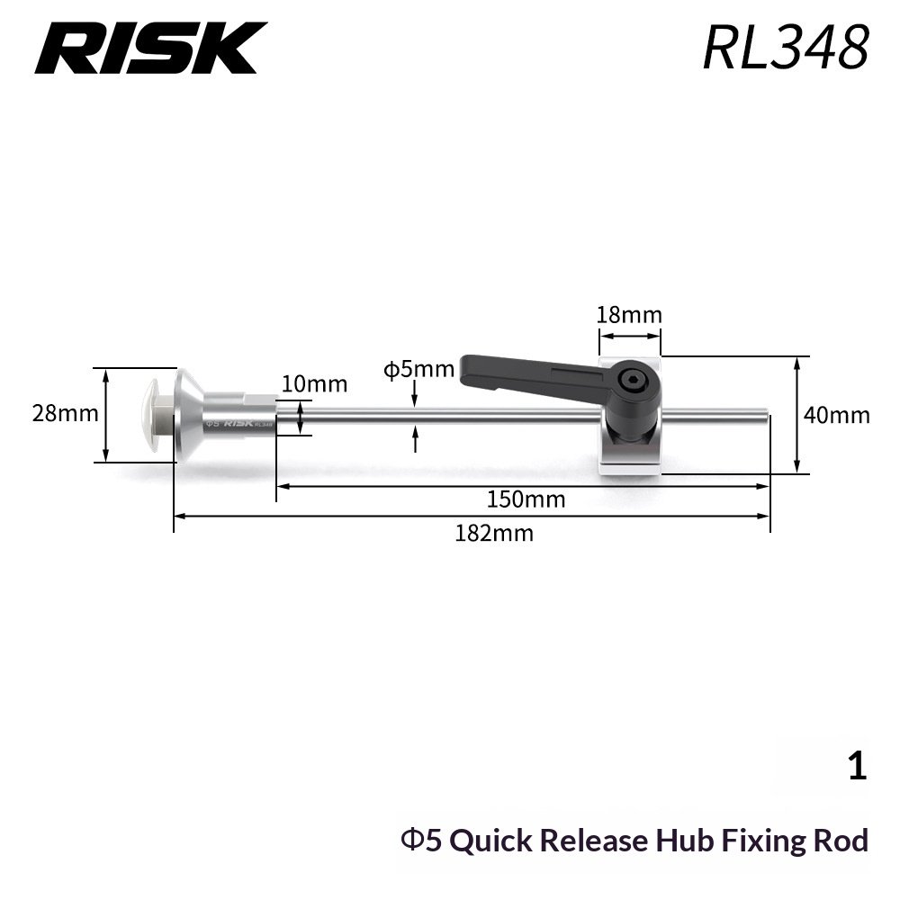RISK RL347-350 Bicycle Wheel Hub Fixing Tool Set for MTB Road Bike Wheelset Maintenance, Quick Release & Thru Axle Hub Holder