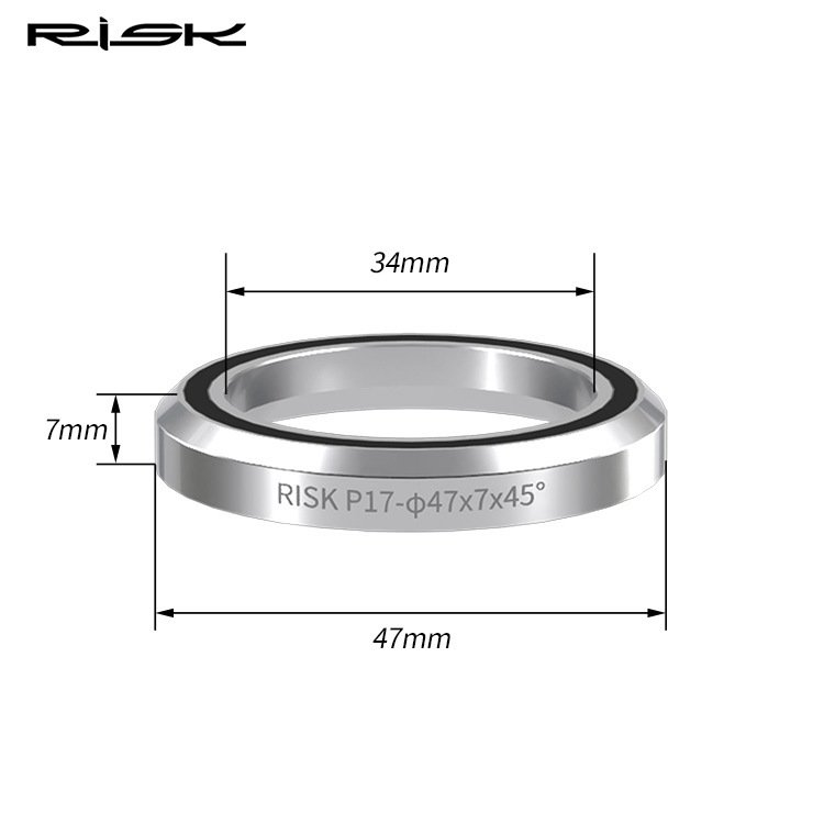 RISK RA150 Bicycle Headset Bearing 41/41.8/47/49/52mm Sealed Steel Double Bearing for MTB Road Bike Headset Repair
