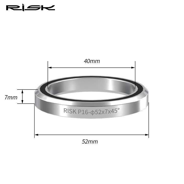 RISK RA150 Bicycle Headset Bearing 41/41.8/47/49/52mm Sealed Steel Double Bearing for MTB Road Bike Headset Repair