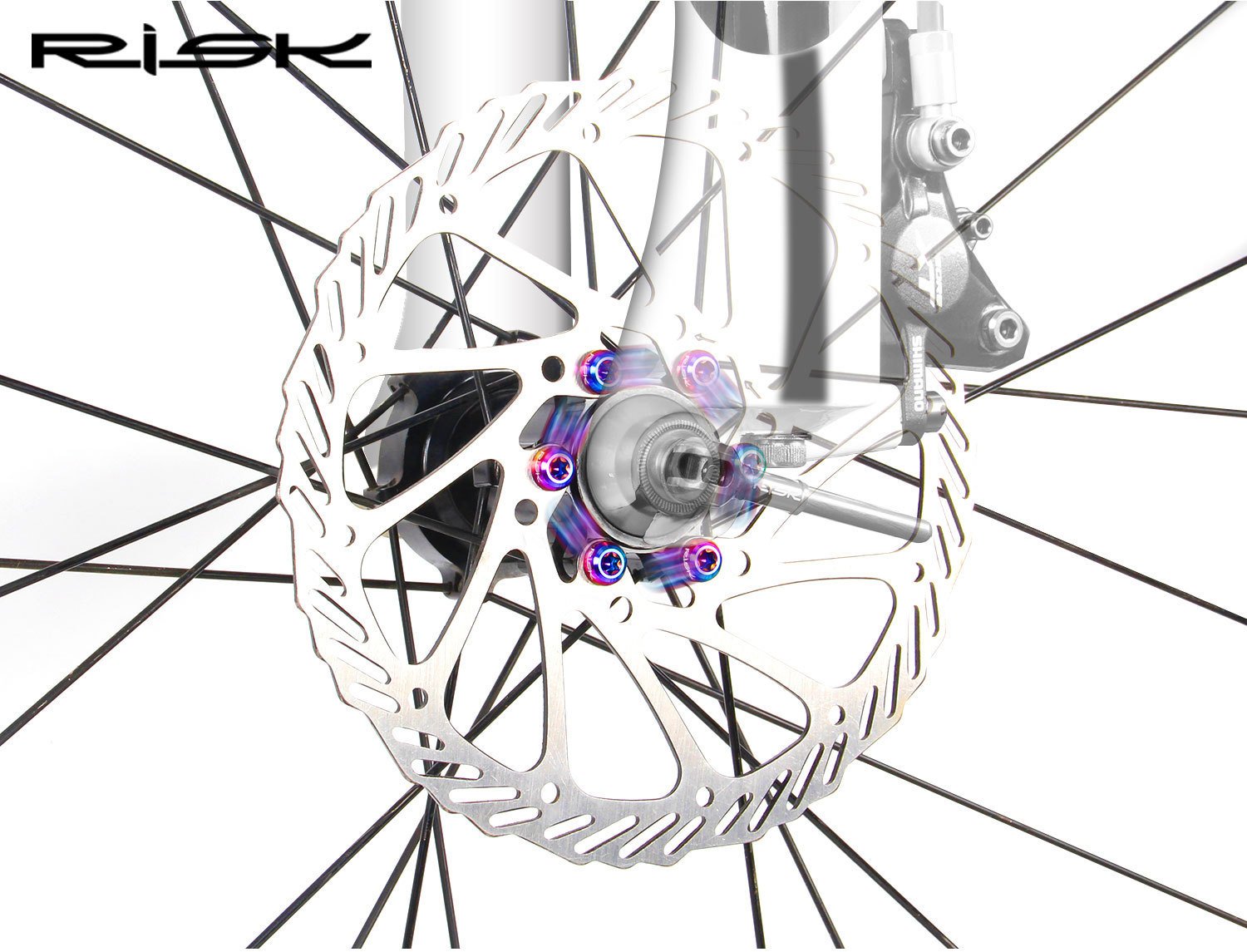 RISK RT013 Titanium M5x10mm T25 Disc Brake Rotor Bolts 12PCS