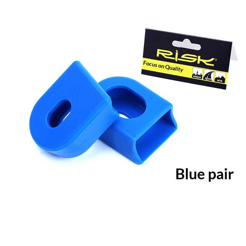 RISK RA139 Silicone Bike Crank Arm Protector Covers for Road & MTB, 1 Pair