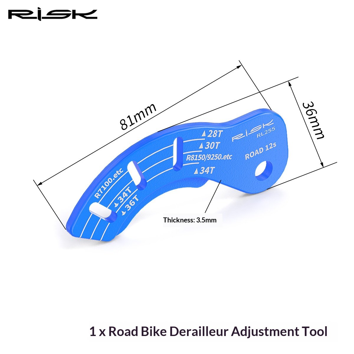 RISK RL255 Rear Derailleur B-Tension Adjustment Gauge for 12-Speed Road Di2