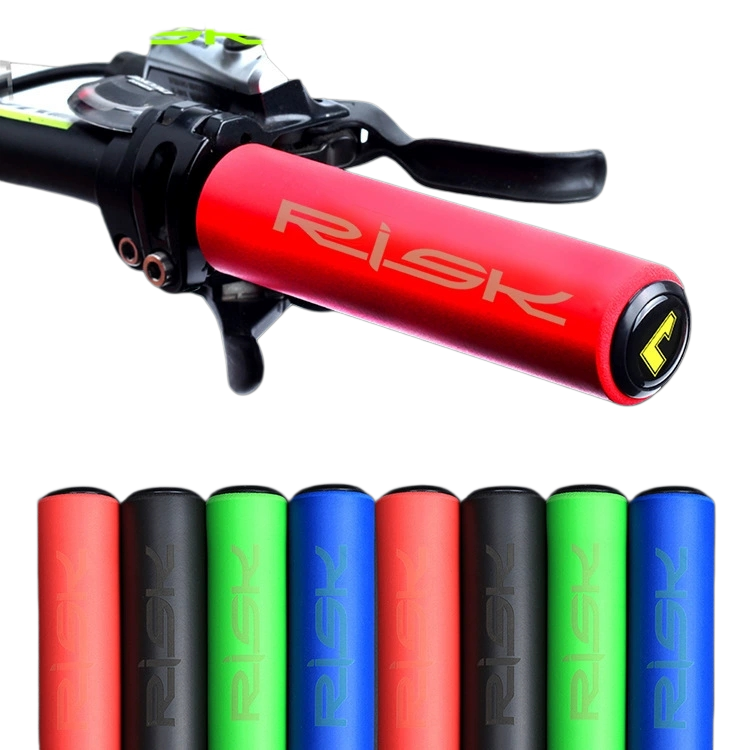 RISK RA151 Foam Bike Handlebar Grips with Bar End Plugs for 22.2mm Bars