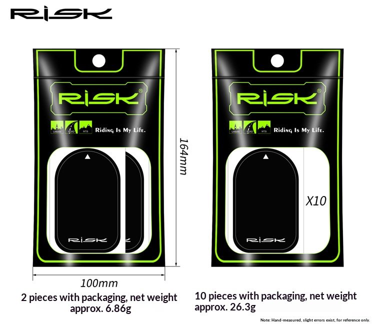 RISK RA154 Disc Wheel Valve Hole Stickers – PVC Presta Valve Cover Patches for Road, TT and Triathlon Bikes