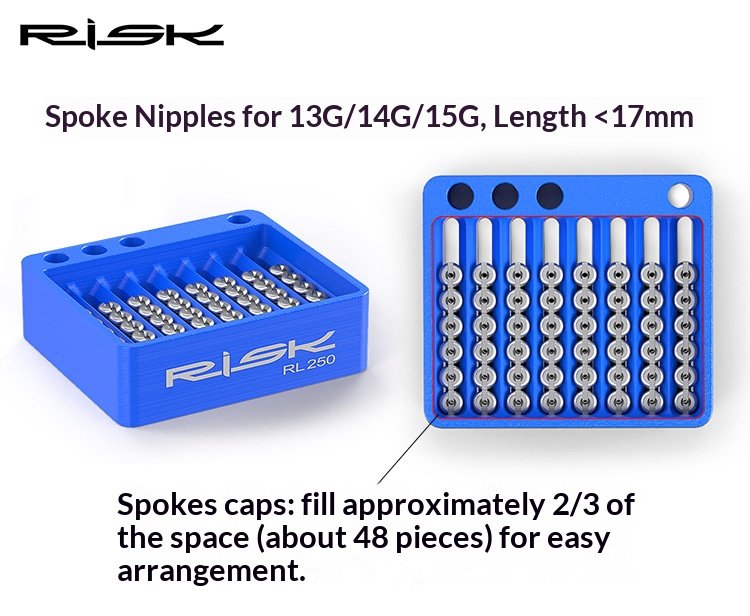 RISK RL250 Bicycle Spoke Nipple Organizer Tray for Wheel Building