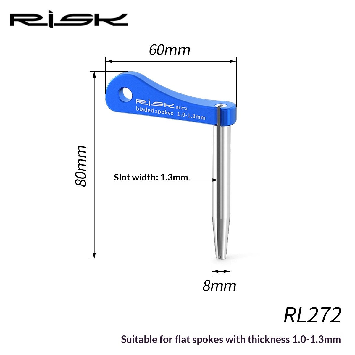 RISK RL271/RL272 Bladed Spoke Holder Tool for Aero Bicycle Spokes