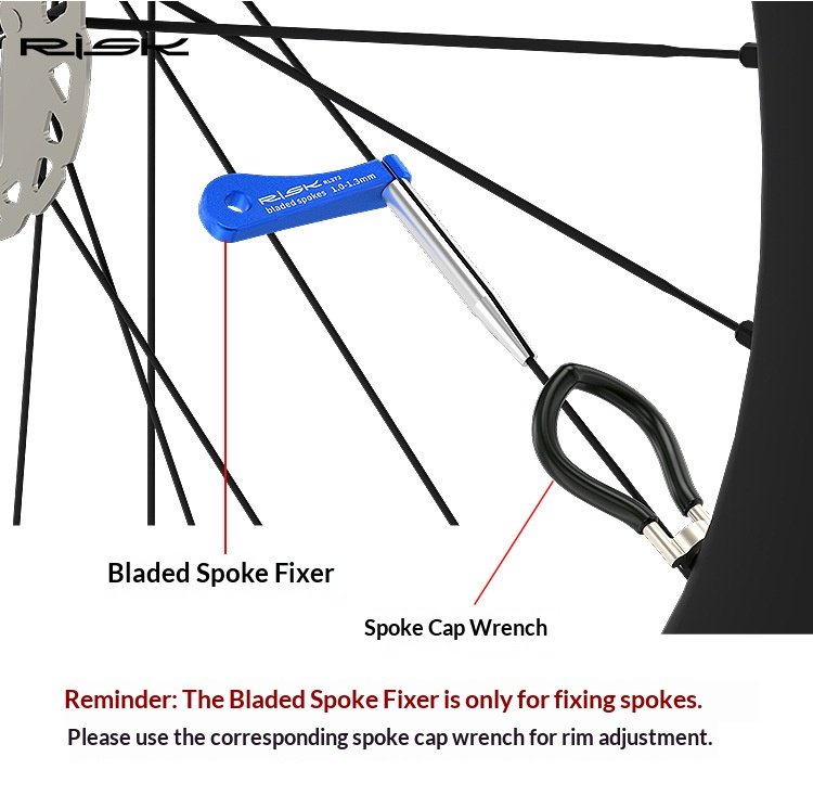 RISK RL271/RL272 Bladed Spoke Holder Tool for Aero Bicycle Spokes