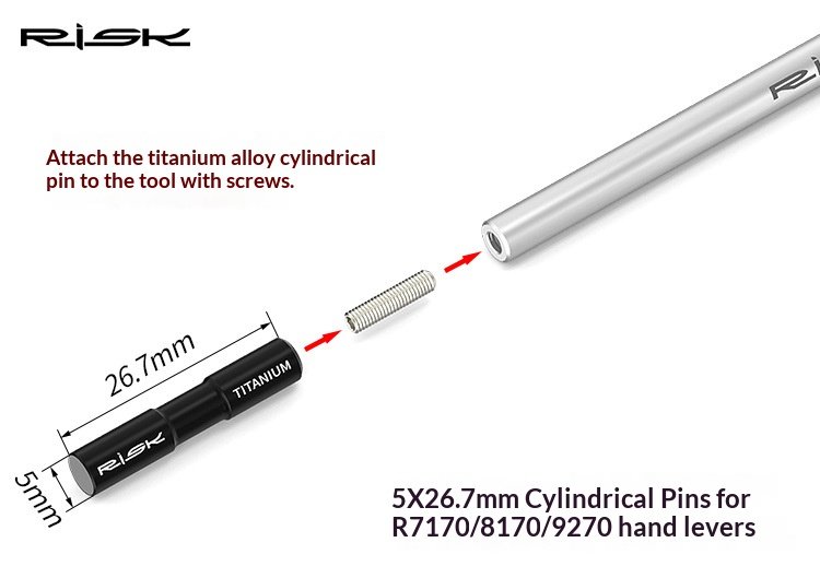 RISK RL268+RT137 Road Bike Shifter Pivot Pin Installation Tool for R7170 R8170 R9270