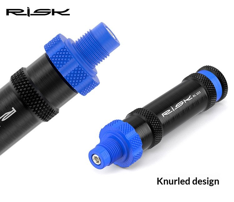 RISK RL253 Bicycle Dummy Pedal Repair Tool, Right Thread Virtual Pedal for Drivetrain Adjustment with Spare Tool Head