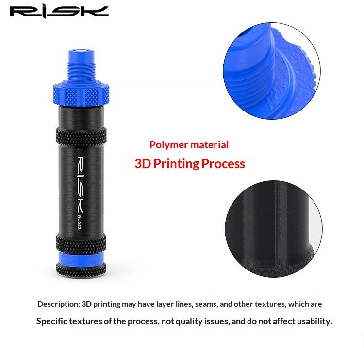 RISK RL253 Bicycle Dummy Pedal Repair Tool, Right Thread Virtual Pedal for Drivetrain Adjustment with Spare Tool Head