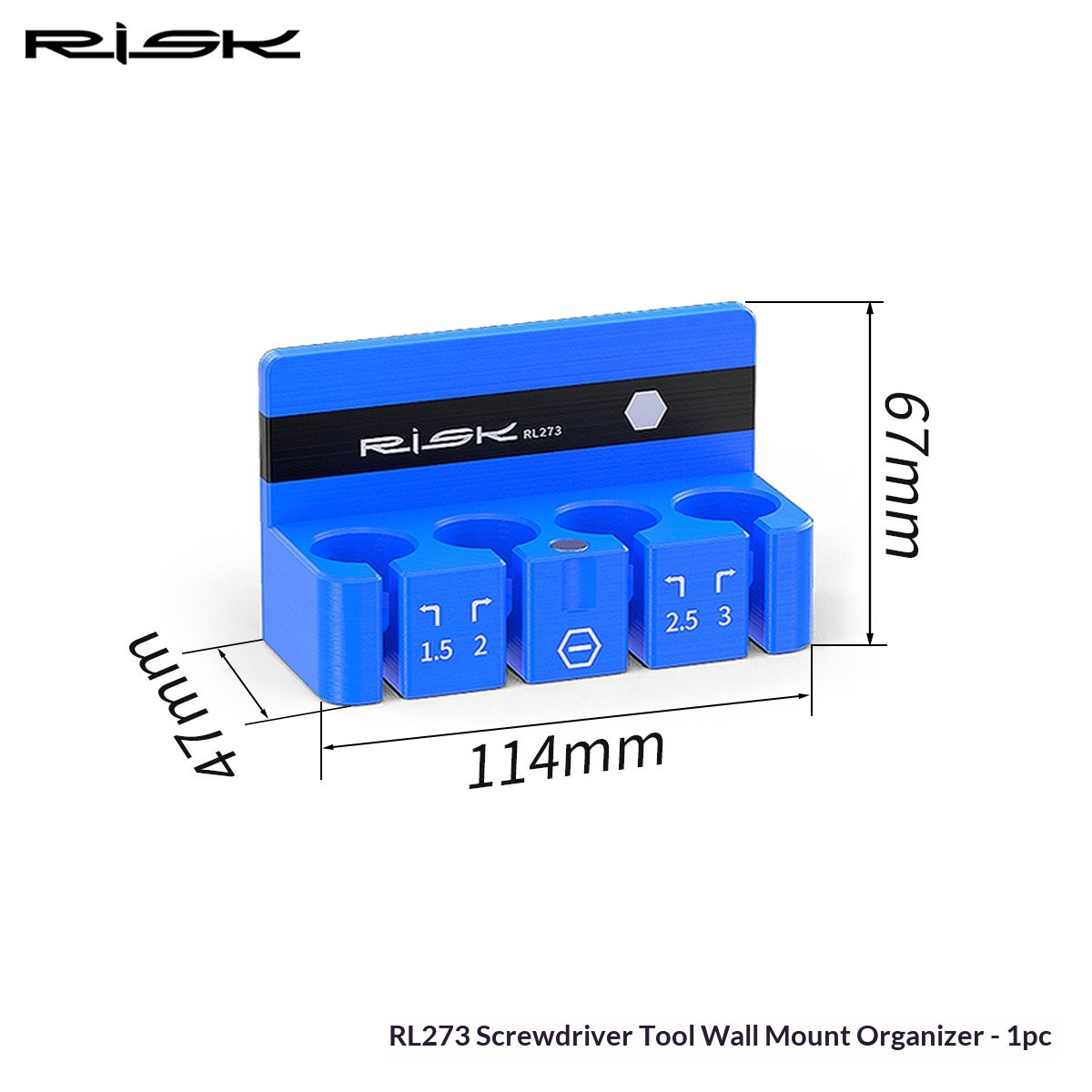 RISK RL273-RL282 Bike Hex Screwdriver Set Precision Allen Wrench Shafts & Storage Organizer Rack