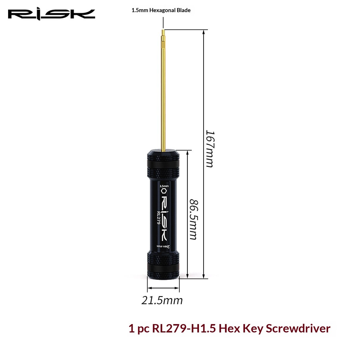 RISK RL273-RL282 Bike Hex Screwdriver Set Precision Allen Wrench Shafts & Storage Organizer Rack