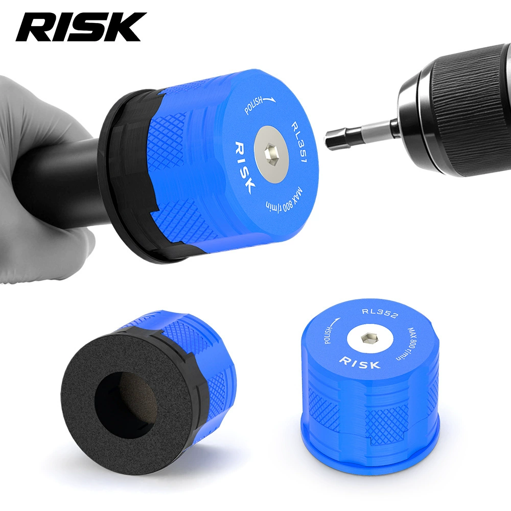 RISK RL351-353 Bike Carbon Fiber Fork Steerer Tube Facing Tool Headtube End Sander Chamfer Deburring Kit