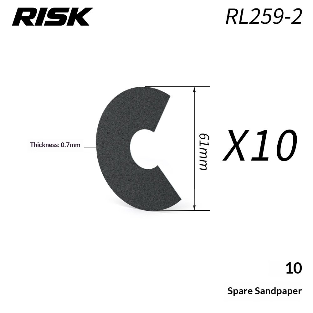 RISK RL351-353 Bike Carbon Fiber Fork Steerer Tube Facing Tool Headtube End Sander Chamfer Deburring Kit