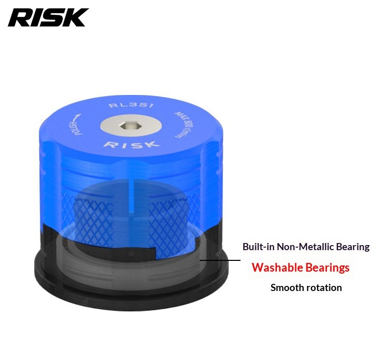 RISK RL351-353 Bike Carbon Fiber Fork Steerer Tube Facing Tool Headtube End Sander Chamfer Deburring Kit