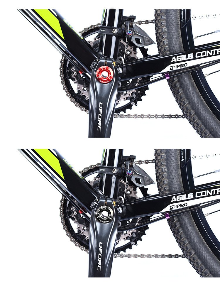 RISK 155 Aluminum Alloy Hollow Crank Arm Cap Bolt — M18/M20 × 9mm BB Bottom Bracket Dust Cover for Mountain & Road Bike, 10mm Hex Drive,