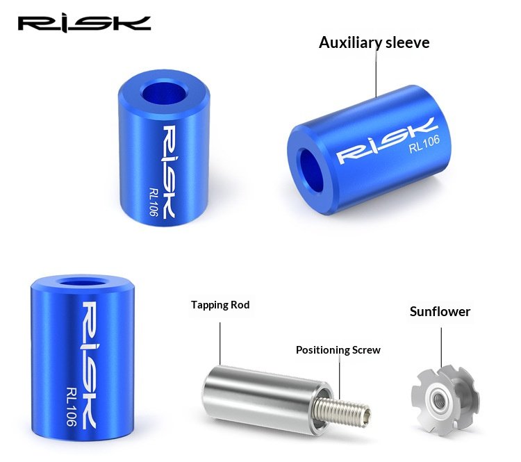 RISK RL106 Bicycle Fork Star Nut Installation Tool – Steel Star Fangled Nut Setter for 28.6mm MTB/Road Bike Steerer Tube