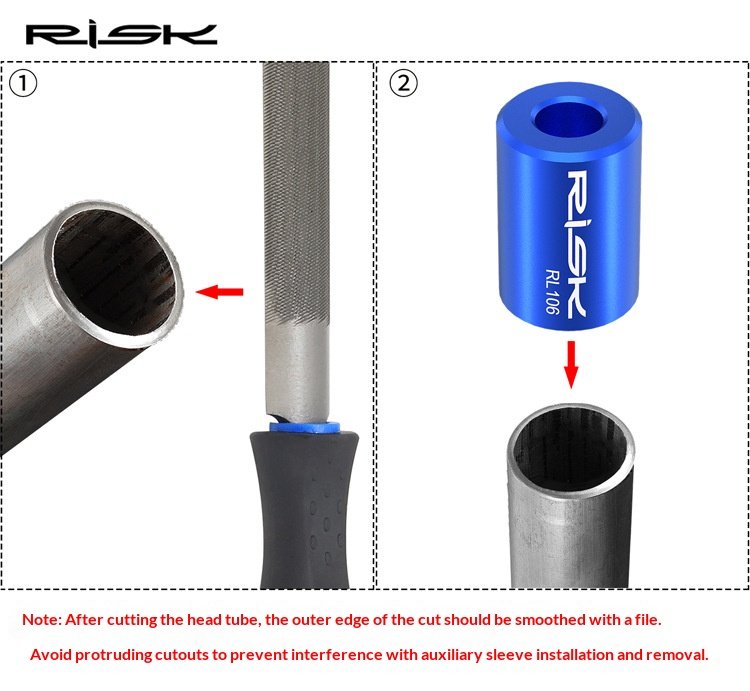RISK RL106 Bicycle Fork Star Nut Installation Tool – Steel Star Fangled Nut Setter for 28.6mm MTB/Road Bike Steerer Tube