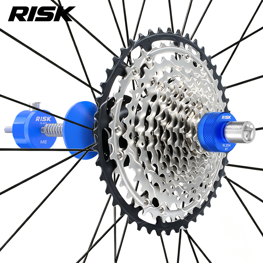 RISK RL354 9T Cassette Lockring Tool for Shimano XTR M9200 XT M8200, with Separate RL327 Anti-Drop Holder Option